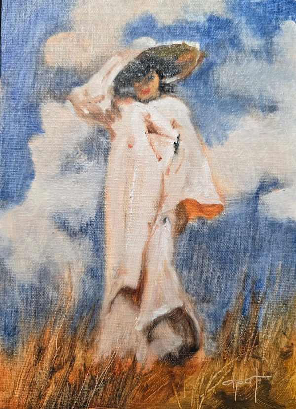 A Gust of Wind, after Sargent by Donna Pate