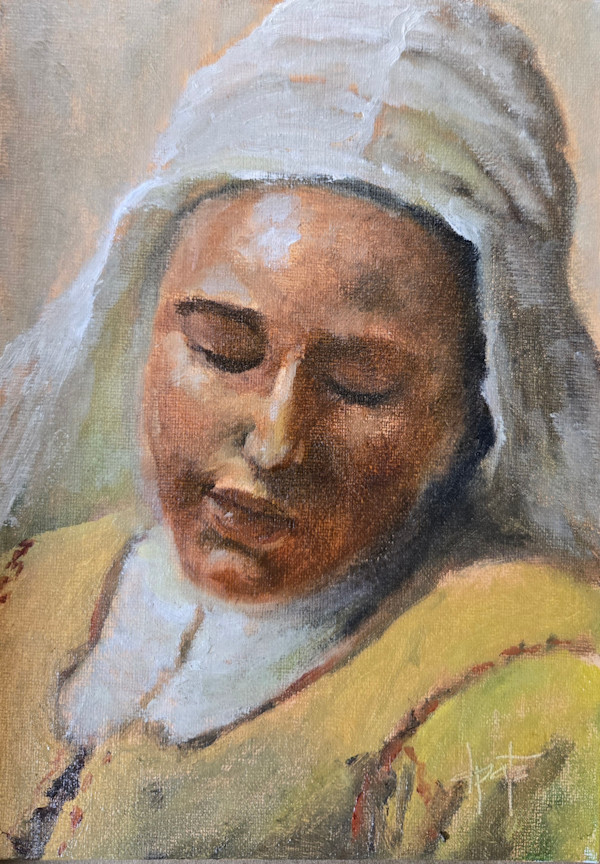 Master study, Vermeer's "The Milk Maid" by Donna Pate