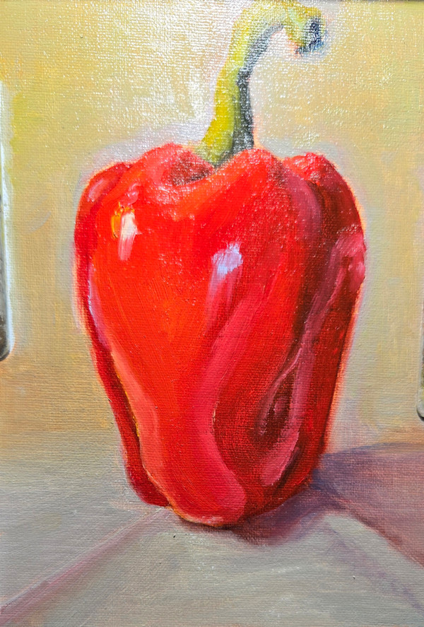 Study in Red (Red Bell Pepper) by Donna Pate, Image 1.