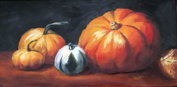 Pumpkins 1 by Lina Ferrara