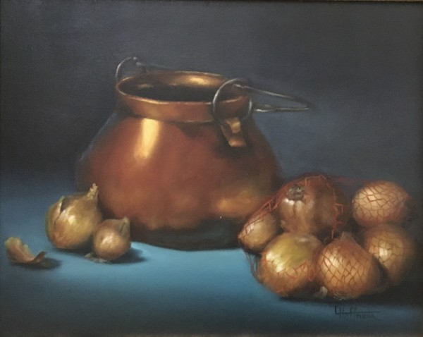 Copper and Onions by Lina Ferrara