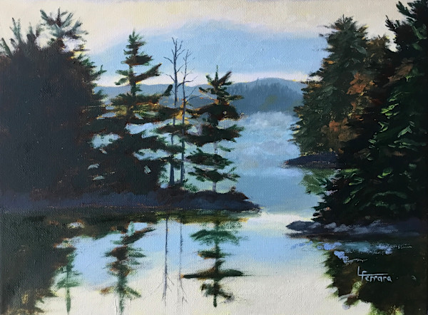 Evergreen Lake by Lina Ferrara