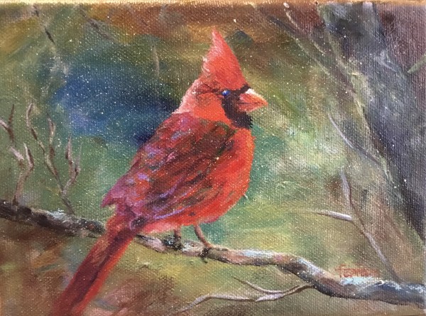 Red Bird by Lina Ferrara