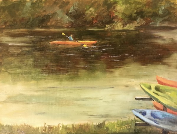 The Kayaker by Lina Ferrara