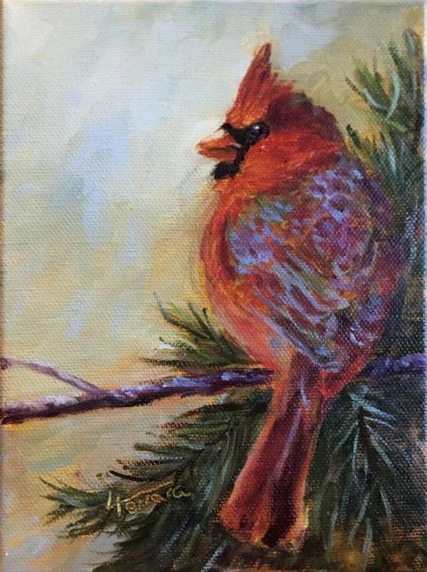 Cardinal Pines (male) by Lina Ferrara