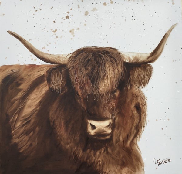 Highland Cow by Lina Ferrara