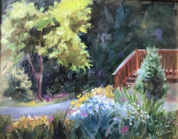 Bridge to Blossoms by Lina Ferrara