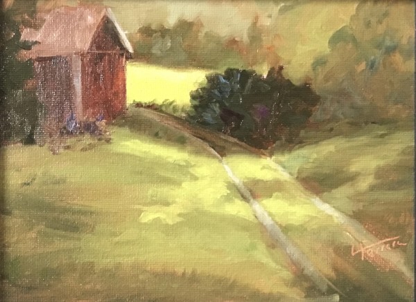 Wandering Down the Farm Lane by Lina Ferrara