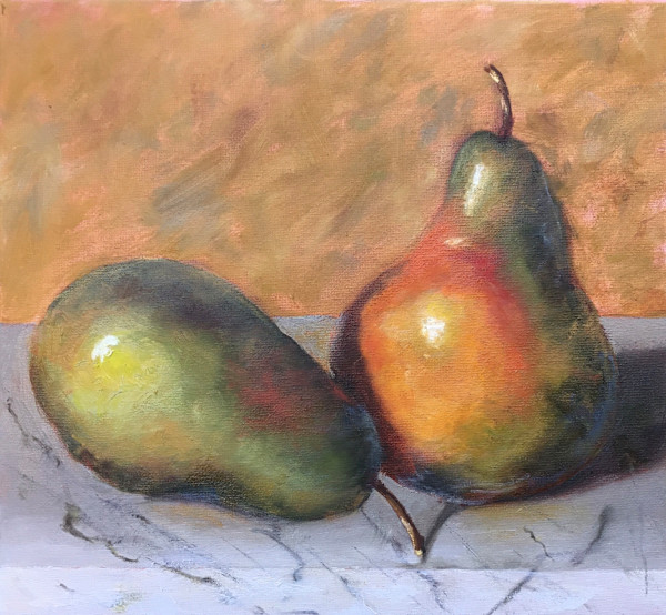 Two Pears by Lina Ferrara
