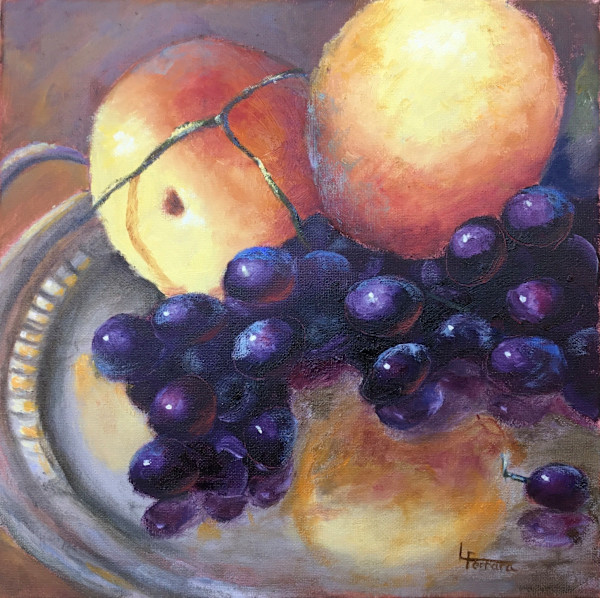 Peaches and Grapes by Lina Ferrara