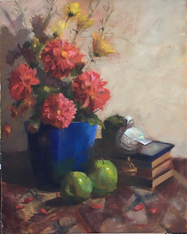 Storytime with Dahlias by Lina Ferrara