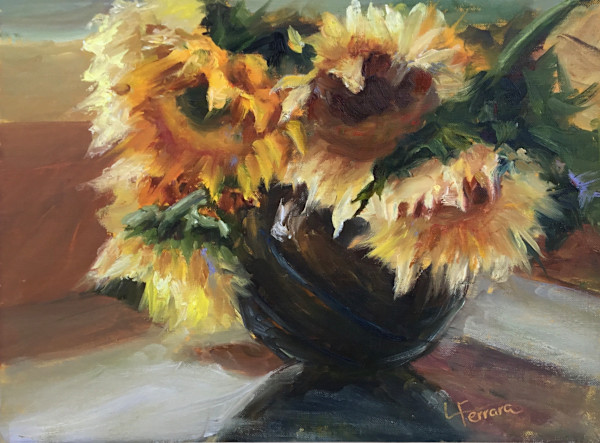 Sunbursts in Indigo by Lina Ferrara