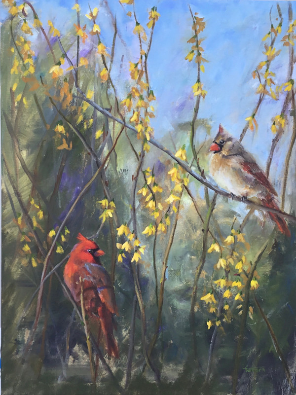 Duet in Crimson and Gold by Lina Ferrara, Image 12.