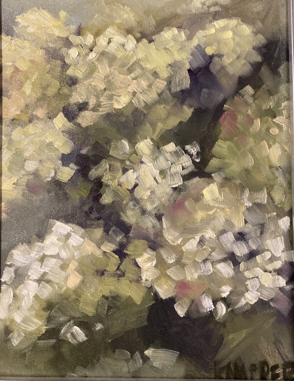 Green Hydrangeas by Mary Kamerer Impressionist Painting