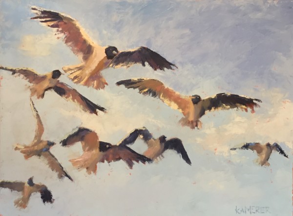 In Flight by Mary Kamerer Impressionist Painting