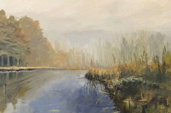 Early Coastal Haze by Mary Kamerer Impressionist Painting