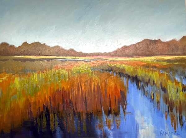 That Pink Horizon by Mary Kamerer Impressionist Painting
