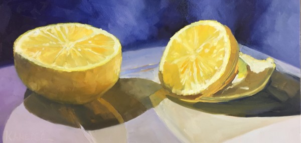 Graphic Lemons by Mary Kamerer Impressionist Painting