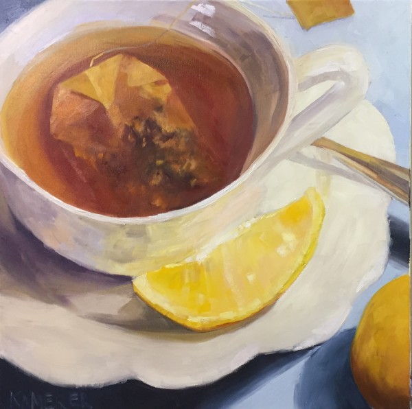 Tea With Lemon by Mary Kamerer Impressionist Painting
