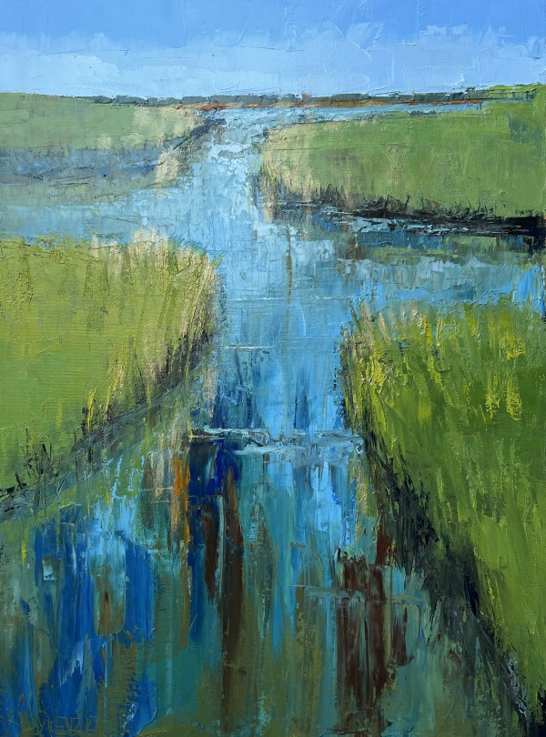 Spring Marsh by Mary Kamerer Impressionist Painting