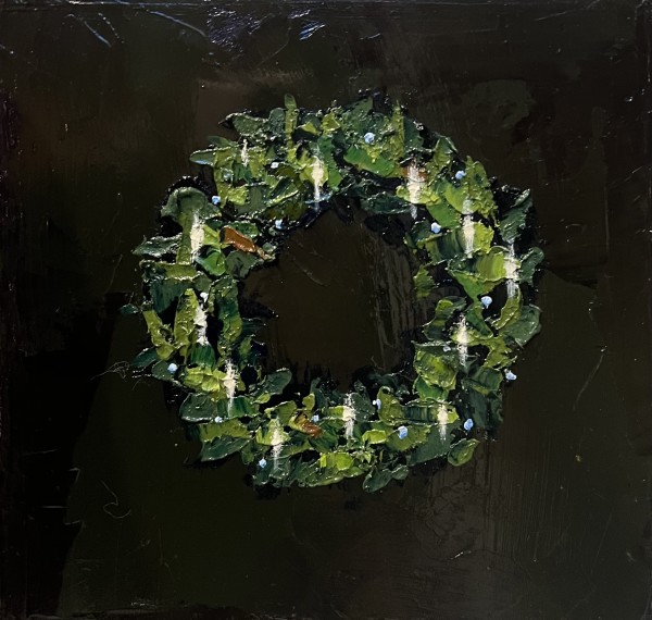 Wreath 4 by Mary Kamerer Impressionist Painting