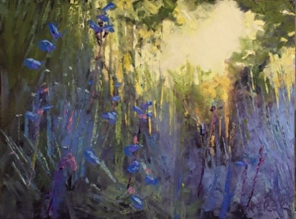 Secret Garden by Mary Kamerer Impressionist Painting