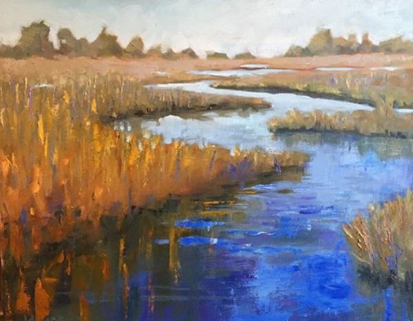 Lowcountry Marsh by Mary Kamerer Impressionist Painting