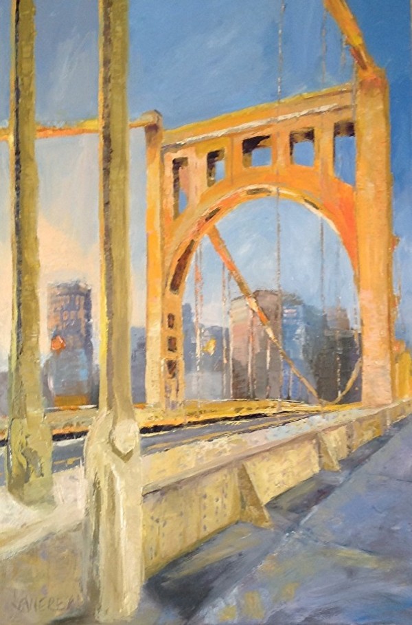 Steel Gateway by Mary Kamerer Impressionist Painting