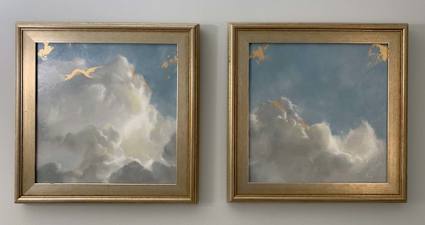 Heavens Declare I and II (Pair) by Rebecca Finch