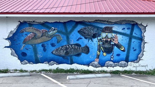 Panama City Diving Mural