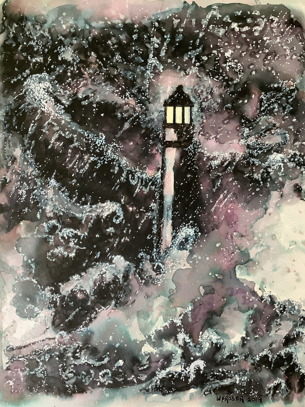 Lighthouse in the Storm by Wanda Fraser