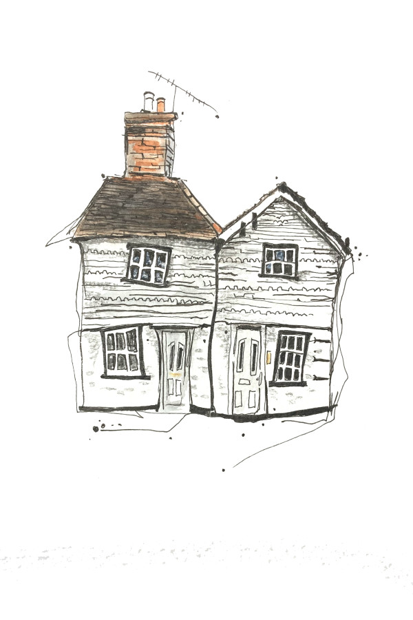 Cottages in Tobridge by Helen Bennett