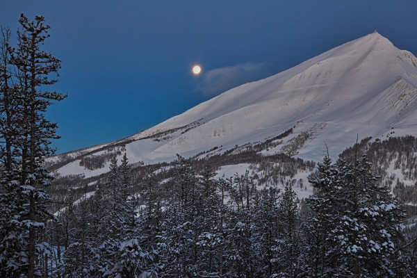 Lone Peak Moon Set #1 of 10 by Kent Burkhardsmeier