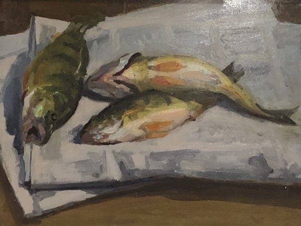 Fat Winter Perch by Bruce North Artwork