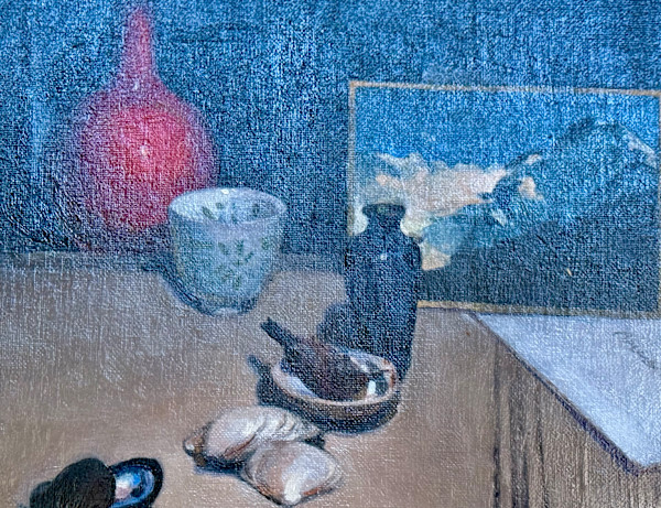 Red vase by Bruce North Artwork