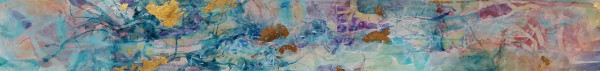 Dragons and Butterflies with Gold Leaf by Sue Dion