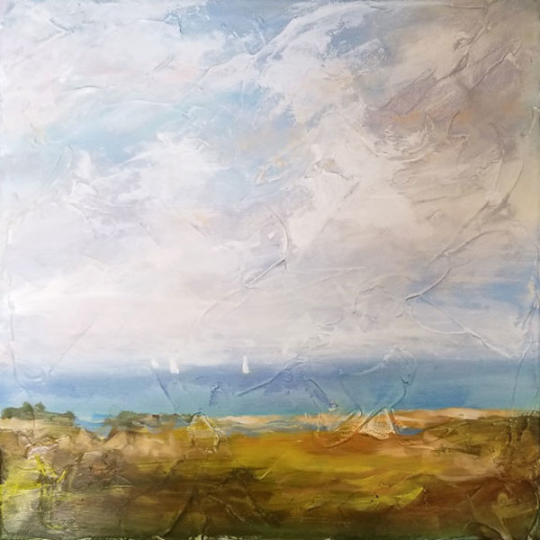Sailboats Triptych 2 by Sue Dion