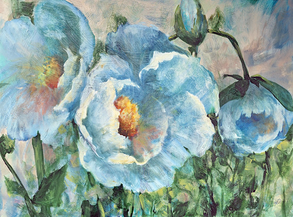 White Poppies by Sue Dion
