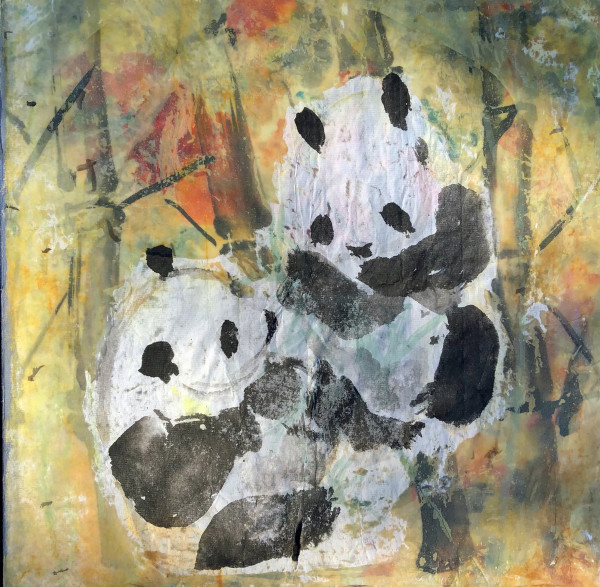 Two Pandas by Catherine  Mansell
