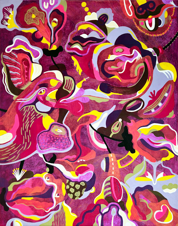 Leafy Magenta by Mindy Fisher, Image 1.