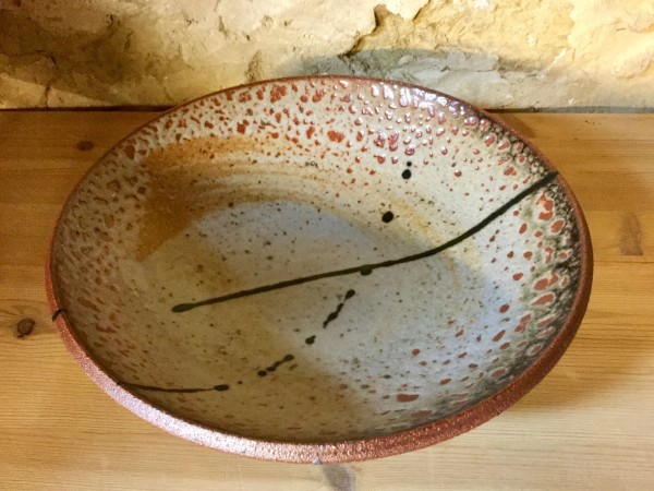 Stoneware Carbon Bowl by Carol Naughton