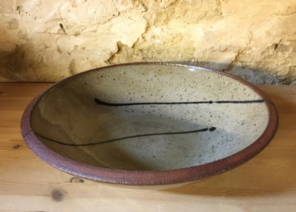 Raw Rim Stoneware Bowl by Carol Naughton