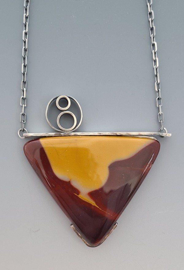 Triangle Mookaite Necklace by Susan Baez