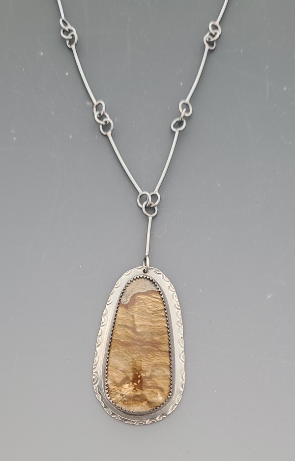Brown Sagenite Necklace by Susan Baez