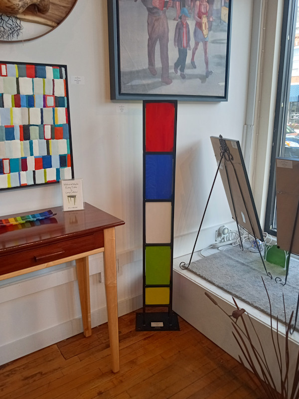 Tall Colored Sculpture by Randy Glysch