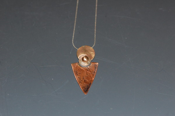 Textured Copper Necklace by Susan Baez