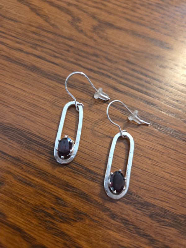 Garnet Earrings by Susan Baez