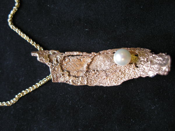 Bark with Pearl Necklace by Judi Werner