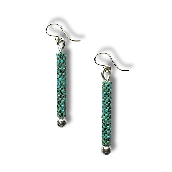 Linear Earrings-Turquoise by Diana Ferguson