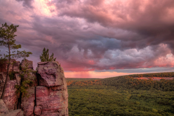 Summer Storm at Devil's Lake (Unframed print) by Mike Murray